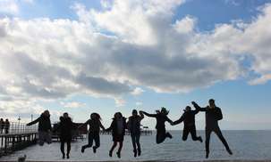 Winter teambuilding at Issyk Kul